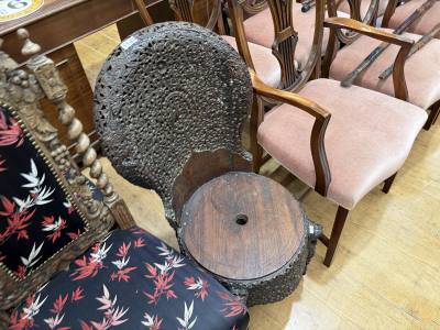 CARVED ANTIQUE BURMESE CHAIR