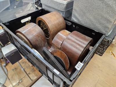 BOX OF CLOCK CASES / PARTS
