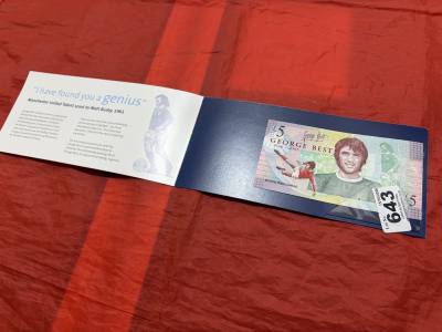 GEORGE BEST £5 NOTE