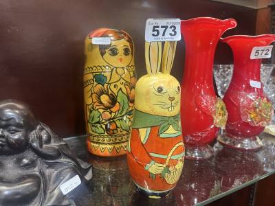 2 X RUSSIAN DOLLS