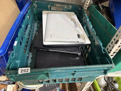 BOX OF LAPTOPS