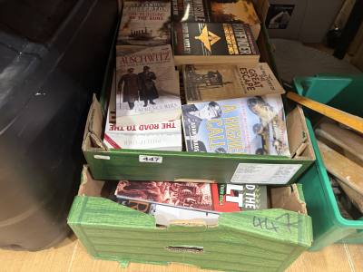 2 X BOXES OF MILITARY BOOKS