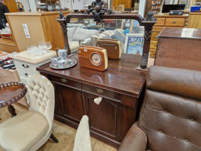 VICTORIAN MIRROR BACK SIDEBOARD