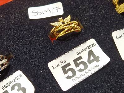 2 X SILVER DRESS RINGS