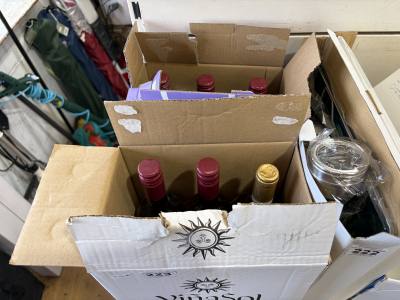 2 X BOXES OF WINE