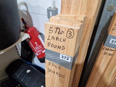 5 X LARCH ROUND EDGE BOARDS