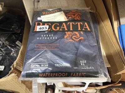 4 X (SIZE XXL +XL) WATERPROOF TROUSER