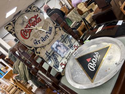 ADVERTISING MIRROR + PLATE