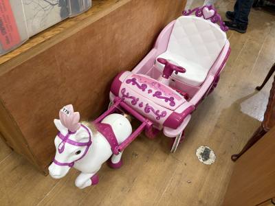 UNICORN CHILDREN'S RIDE ON TOY(NO CHARGER)