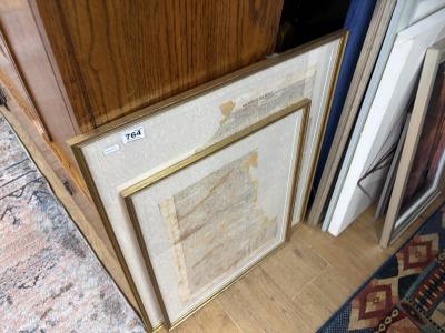 1840'S WORLD NEWS FRAMED