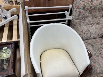 HALL CHAIR + TOWEL RAIL