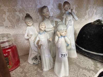 6 X CHINA FIGURES