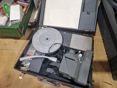 CASED RECORD PLAYER