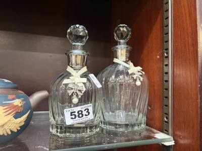 2 X VINTAGE DECANTERS