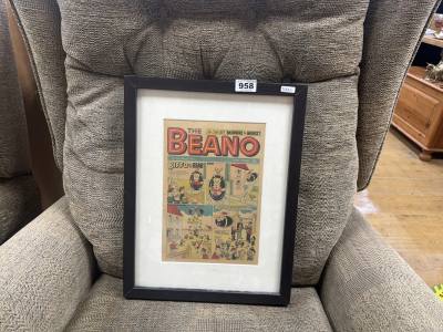 FRAMED "1972" BEANO COMIC