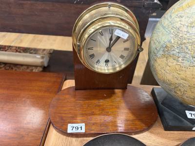 SHIPS CLOCK ON STAND