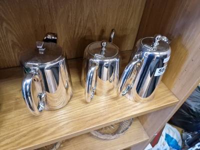  3 HOTEL S/PLATE POTS
