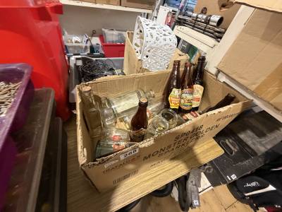 BOX OF VINTAGE BOTTLES