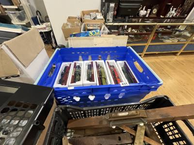 BOX OF TRAIN MODELS