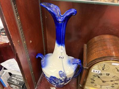 IRONSTONE BLUE + WHITE JUG