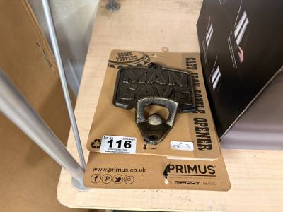 2 X MAN CAVE BOTTLE OPENERS