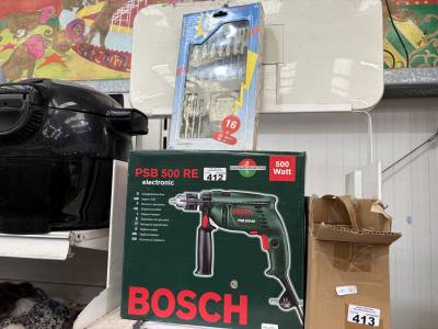 BOSCH DRILL + DRILL BITS