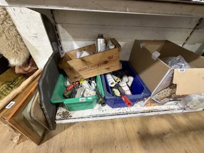 3 X BOXES OF PAINTING EQUIPMENT