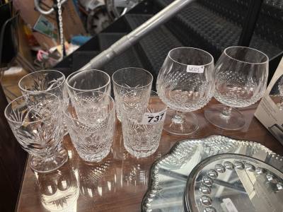 4 X PAIRS OF WATERFORD GLASSES