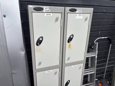 2 X 3 DOOR LOCKERS + KEYS