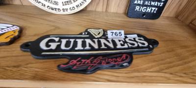 CAST GUINESS SIGN