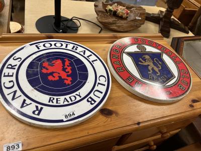 2 X RANGERS SIGNS