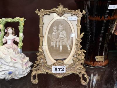 ANTIQUE CAST PICTURE FRAME