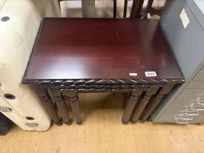 MAHOGANY TABLE NEST