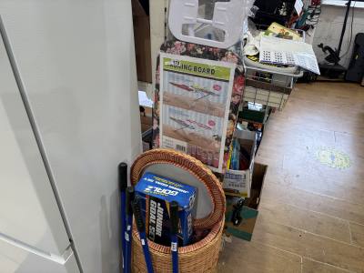 NEW IRONING BOARD + BASKET + NEW GOAL NET SET