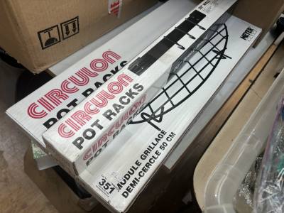 LOT OF POT RACKS