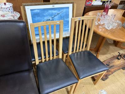 4 X DINING CHAIRS