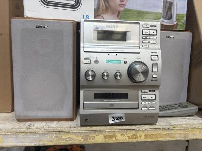 SONY STEREO + SPEAKERS 