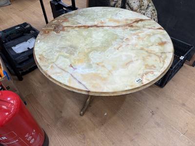 MARBLE TOP SIDE TABLE