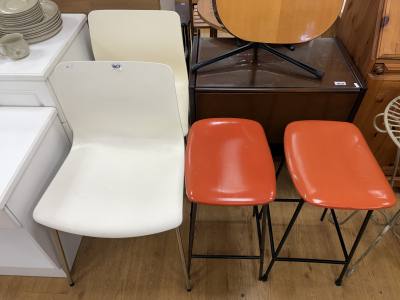 2 X STOOLS + 2 X CHAIRS