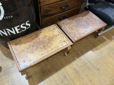 PAIR OF INDIAN COFFEE TABLES