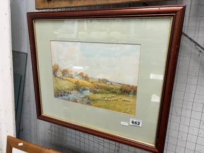 F.B DAVIS WATERCOLOUR