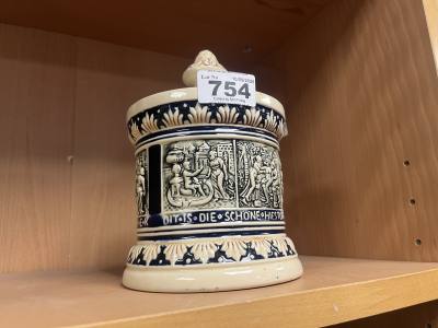 VINTAGE MARZI AND REMY CERAMIC TOBACCO JAR 