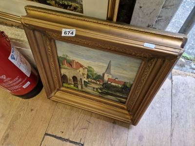 FRAMED OIL PAINTING