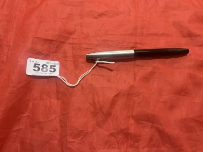 BLACK + SILVER SHEAFFER "14CT" NIB PEN