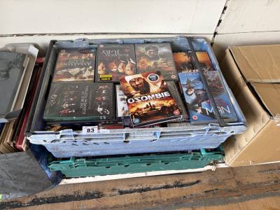 2 X BOXES OF DVDS