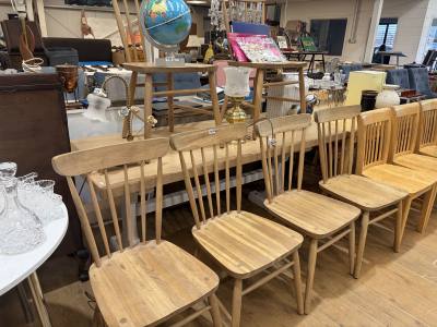 OAK  NEPTUNE TABLE + 6 X CHAIRS