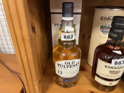 BOTTLE OF OLD PULTENEY WHISKEY 