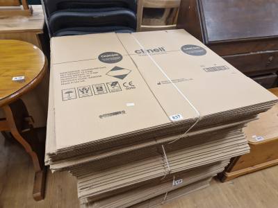 3 BUNDLES OF CARDBOARD BOXES