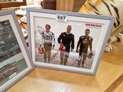 3 X SIGNED F1 PHOTOS
