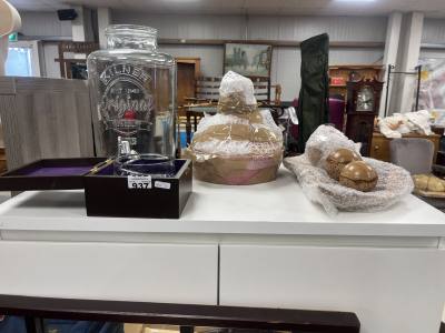NEW DISH + DISPENSER + CRYSTAL BOWL + OTHER